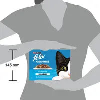 Felix Original vis selectie in gelei tonijn, zalm & koolvis 12 x 85g - afbeelding 4