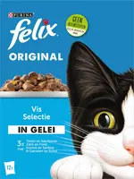 Felix Original vis selectie in gelei tonijn, zalm & koolvis 12 x 85g - afbeelding 2
