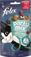 FELIX Party Mix Seaside met Zalm-, Koolvis- en Forelsmaak kattensnacks 60g - afbeelding 1