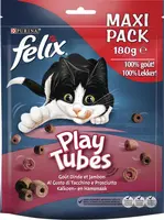 Felix Play Tubes kalkoen & ham 180g - afbeelding 1