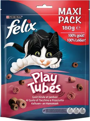 Felix Play Tubes kalkoen & ham 180g - afbeelding 2