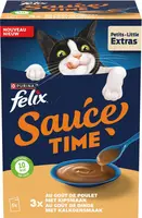 FELIX Sauce Time met Kip- en Kalkoensmaak natvoer 6x40g - afbeelding 4
