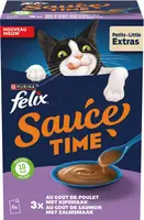 FELIX Sauce Time met Kip- en Zalmsmaak natvoer 6x40g - afbeelding 3