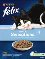 Felix Senior Sensations met een heerlijke combinatie van Kip en Kalkoen en met Groenten, droog kattenvoer - afbeelding 1