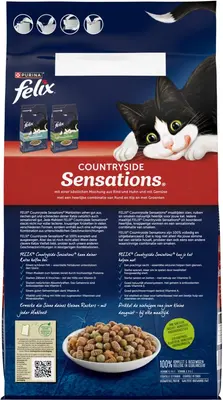Felix Sensations Country kattenvoer rund, kip & groenten 4kg - afbeelding 2