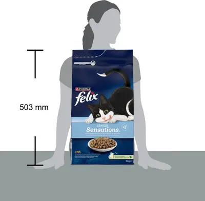 Felix Sensations Senior kip, kalkoen & groenten 4kg - afbeelding 3
