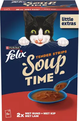 Felix Soup Filets rund, kip & lam 6 x 48g - afbeelding 2