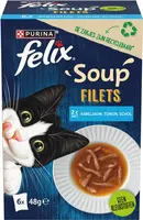 Felix Soup Tender Strips multipack vis 6 x 48g - afbeelding 1