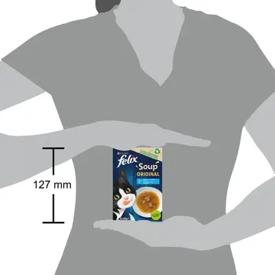 Felix Soup visselectie kabeljauw, tonijn & schol 6 x 48g - afbeelding 3