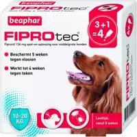 Fiprotec hond 10-20kg 4pip