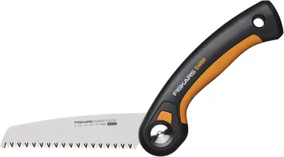 Fiskars Plus vouwzaag 15cm soft grip SW68 oranje/zwart - afbeelding 4