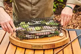 Flat basket for rotisserie - afbeelding 2