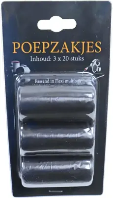 flexi poepzak voor de flexi multi-box pak 3 rol a 20 stuks