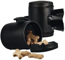 flexi poepzakhouder/snackbox, zwart. - afbeelding 3