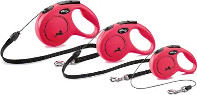 flexi rollijn CLASSIC cord S rood, 8 meter. - afbeelding 4