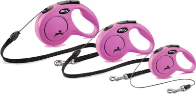 Flexi rollijn CLASSIC cord S roze 5 meter - afbeelding 4