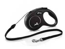 flexi rollijn CLASSIC cord S zwart, 5 meter - afbeelding 2