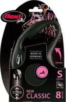 Flexi rollijn CLASSIC cord S zwart 8 meter - afbeelding 1