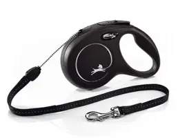 Flexi rollijn CLASSIC cord S zwart 8 meter - afbeelding 2