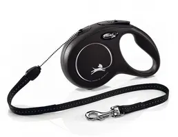 Flexi rollijn CLASSIC cord S zwart 8 meter - afbeelding 2