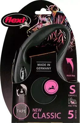Flexi rollijn CLASSIC tape S zwart 5 meter - afbeelding 1