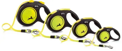 flexi rollijn NEW NEON tape M geel, 5 meter. - afbeelding 4