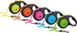 flexi rollijn NEW NEON tape M geel, 5 meter. - afbeelding 3