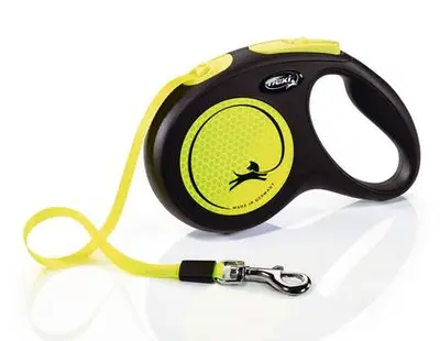 flexi rollijn NEW NEON tape M geel, 5 meter. - afbeelding 5