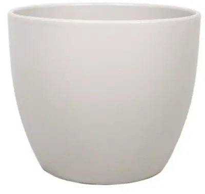 Floran bloempot boule 25x22,5 cm taupe mat
