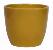Floran bloempot boule 32x27 cm okergeel kopen?