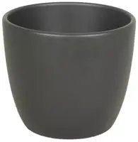 Floran bloempot boule 7,5x6 cm antraciet mat - afbeelding 1