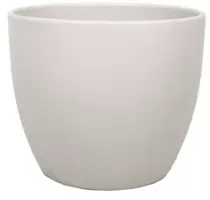 Floran bloempot boule 7,5x6 cm taupe mat - afbeelding 1
