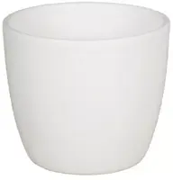 Floran bloempot boule 7,5x6 cm wit mat - afbeelding 1
