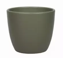 Floran bloempot boule 8,5x6,5 cm legergroen mat - afbeelding 1