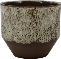 Floran Bloempot Fariah 20x19cm Bruin - afbeelding 1
