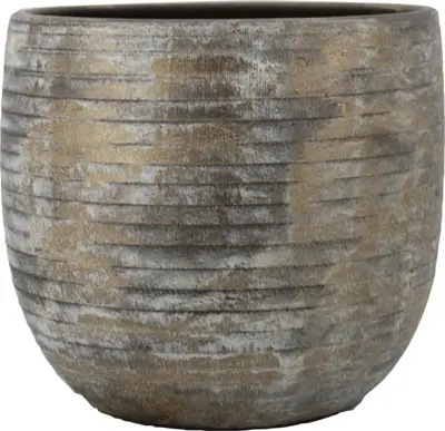 Floran Bloempot Funchal 16x14cm Bruin - afbeelding 1