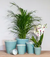 Floran Bloempot Luz 18x18cm Blauw - afbeelding 2