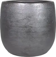 Floran bloempot Mira industrieel zwart 34x31 cm - afbeelding 1