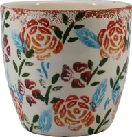 Floran Bloempot Rosa 18x17cm Wit - afbeelding 1
