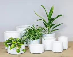 Floran pot lynn d23h22cm wit  - afbeelding 2