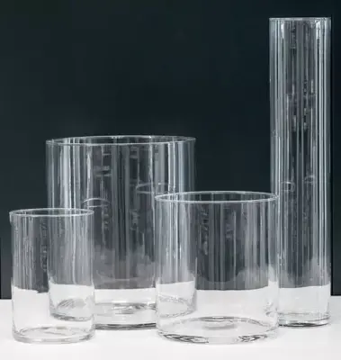 Floran vaas cilinder glas 30x35 cm - afbeelding 2