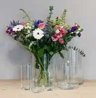 Floran vaas cilinder glas 30x35 cm - afbeelding 4