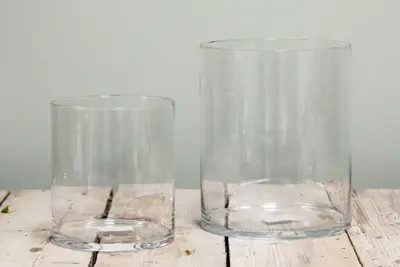 Floran vaas cilinder glas 30x35 cm - afbeelding 3