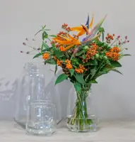 Floran vaas glas Boban 13.5/25x35cm transparant - afbeelding 2