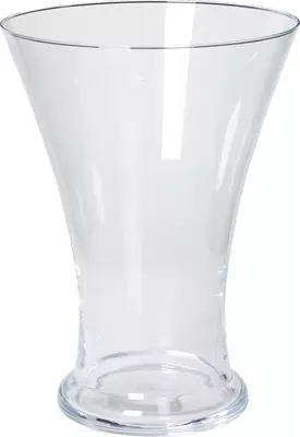 Floran vaas karin glas 22-15x30 cm transparant