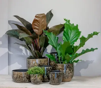 Floran vaas Mason 20x45cm pauwblauw - afbeelding 2