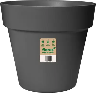 Florus bloempot Paris 80cm antraciet - afbeelding 1