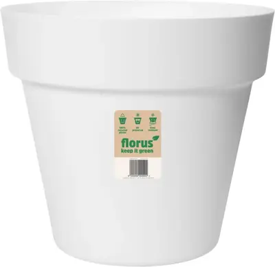 Florus bloempot Paris 80cm wit - afbeelding 1