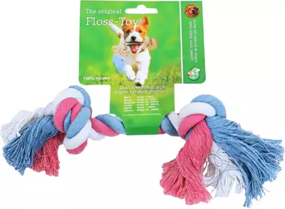 Floss-toy blauw/roze/wit, small.
