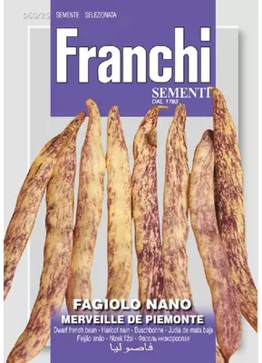 Franchi sementi zaden Fagiolo nano merveille del piemonte - afbeelding 1